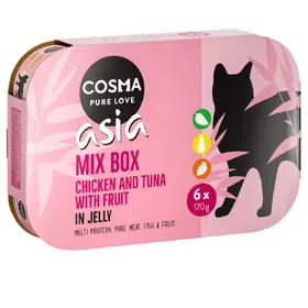 Meilleurs prix pour Cosma Thai/Asia en gelée lot 3 saveurs fruits - Pâtée pour chat