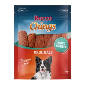 Comparer les prix de 200g Rocco Chings Originals Lapin - Friandises pour chien