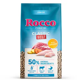 Meilleurs prix pour Rocco Junior Classic bœuf avec poulet - 10 kg