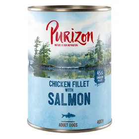 Comparer les prix de Purizon Adult saumon, épinards, noix de coco - Pâtée pour chien