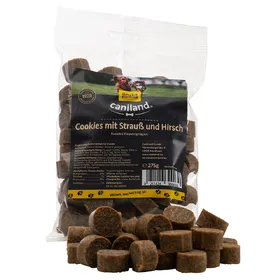 Comparer les prix de Cookies autruche cerf Caniland - Friandises pour Chien (Canibit)