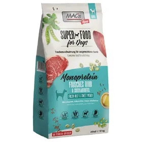 Comparer les prix de Sparpaket: 2x12kg MAC's Mono Rind Hundefutter trocken