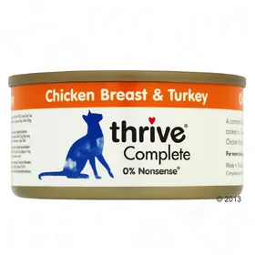 Comparer les prix de Thrive Complete blanc de poulet, dinde - Pâtée pour chat