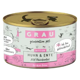 Meilleurs prix pour Grau menu gourmand Kitten poulet, canard - Pâtée pour chat
