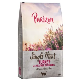 Comparer les prix de Purizon Single Meat dinde, fleurs de bruyère pour chat - 6,5 kg