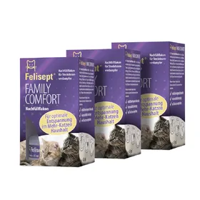 Meilleurs prix pour Diffuseur Felisept Family Comfort pour chat - 3 recharges de 45 mL
