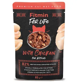 Comparer les prix de Emballage économique : 56x85g Fitmin Cat For Life Kitten Chicken Nourriture pour chat Wet
