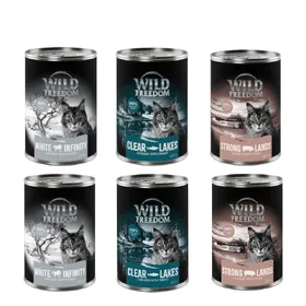 Meilleurs prix pour Wild Freedom Adult 6 x 400 g pour chat - lot mixte III (2 x truite, 2 x porc, 2 x cheval)