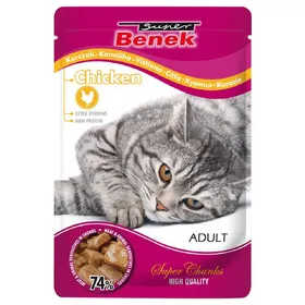 Comparer les prix de Super Benek Super Chunks 24 x 100 g pour chat - poulet en sauce