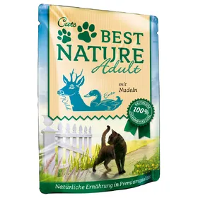 Meilleurs prix pour Best Nature Adult 16 x 85 g pour chat - gibier, canard, pâtes