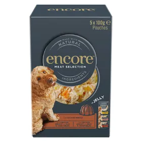 Meilleurs prix pour Lot économique Encore en gelée 20 x 100 g sachets pour chien - sélection à la viande (3 saveurs)