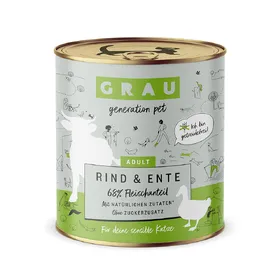 Comparer les prix de Grau menu gourmand sans céréales 6 x 800 g pour chat - bœuf, canard