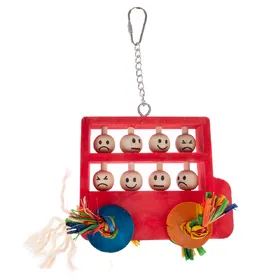 Comparer les prix de TIAKI Jouets en bois Bus à deux étages pour oiseaux L 13 x l 11,5 x H 3 cm
