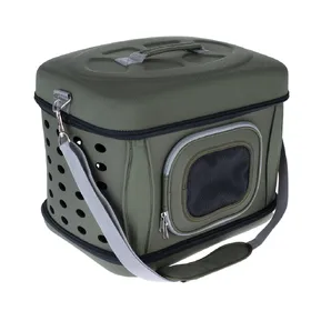 Comparer les prix de Sac de transport pliable pour chien et chat - vert, L 42 x l 32 x H 30 cm