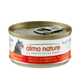 Comparer les prix de Almo Nature 6 x 70 g pour chat - HFC poulet, crevettes