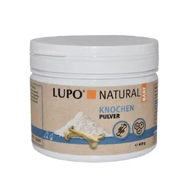 Meilleurs prix pour 450 g os en poudre BARF LUPO NATURAL, complément alimentaire pour chiens