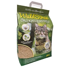 Meilleurs prix pour Litière écologique WaldStreu pour chat - 2 x 20 l (10 kg)
