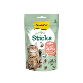 Comparer les prix de GimCat Mini Sticks pour chat - saumon, quinoa (50 g)