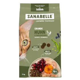 Comparer les prix de 2kg poulet Grande Sanabelle croquettes pour chat