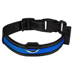 Comparer les prix de Collier lumineux à LED Eyenimal, bleu taille S tour de cou 40-45 cm, l 25 mm - pour chien