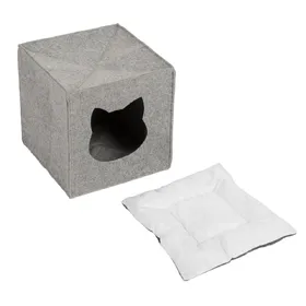 Meilleurs prix pour Niche en feutre spécial étagères L 33 x l 33 x H 33 cm - pour chat
