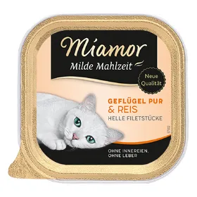 Meilleurs prix pour Lot Miamor Milde Mahlzeit 24 x 100 g pour chat - volaille pure, riz