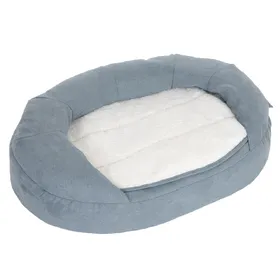 Meilleurs prix pour Panier ovale L72 l50 H20cm pour chien Memory gris - Panier pour Chien