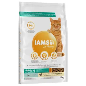 Comparer les prix de Light in Fat Iams Poulet Croquettes pour chat