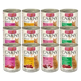 Meilleurs prix pour Adult lot mixte au bœuf et à la volaille (4 variétés) Animonda Carny - Pâtée pour chat