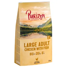 Meilleurs prix pour Purizon Large Adult, poulet & poisson - sans céréales - 12 kg