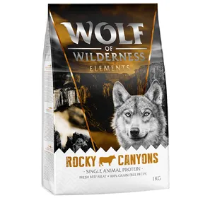 Comparer les prix de Wolf of Wilderness Elements Rocky Canyons, bœuf - Croquettes pour chien