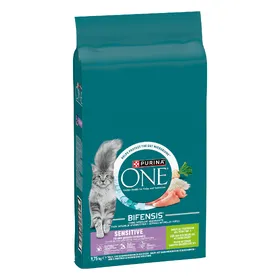 Comparer les prix de Chat Sensible dinde, riz Purina One - Croquettes pour chat