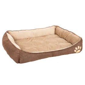 Comparer les prix de Panier rectangulaire Basic L 90 x l 63 x H 18 cm - pour chien