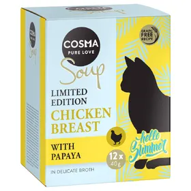 Comparer les prix de Cosma Soup Édition estivale blanc de poulet, papaye - Pâtée pour chat