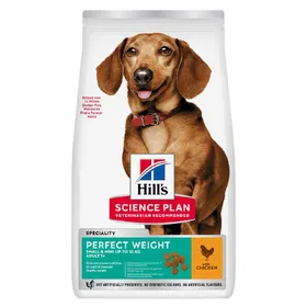 Comparer les prix de Adult 1+ Perfect Weight Small & Mini, poulet Hill's Science Plan