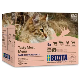 Meilleurs prix pour Bozita Bouchées en gelée lot mixte à la viande - Pâtée pour chat