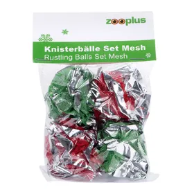 Comparer les prix de Lot de balles bruissantes en mesh pour chat - 4 balles