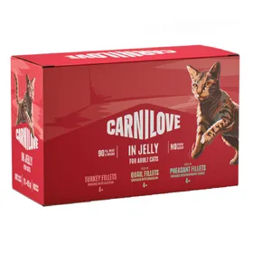 Meilleurs prix pour 12x85g lot assorti en gelée (3 variétés) Carnilove Cat Pouch