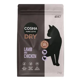 Meilleurs prix pour Cosma agneau, poulet pour chat - 2 x 2 kg