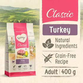 Meilleurs prix pour 400g Feringa Adult Classic Dinde nourriture sèche pour chats