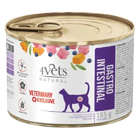 Meilleurs prix pour 185g 4Vets Natural nourriture pour chat gastro intestinal humide