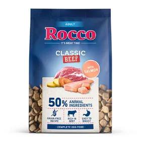 Comparer les prix de Rocco Adult Classic bœuf avec saumon - 1 kg