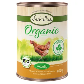 Meilleurs prix pour Poulet, carottes Adult Organic Lukullus Boîtes pour chien