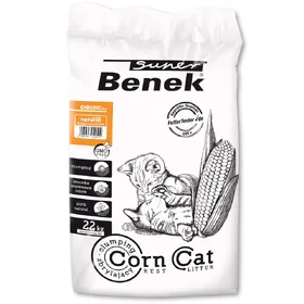 Meilleurs prix pour Litière 35L (22.5kg) Super Benek Corn Cat Natural pour chat