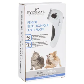 Meilleurs prix pour EYENIMAL Flea Control Peigne électronique anti-puces L 16,5 x l 8 x H 3 cm - pour chien