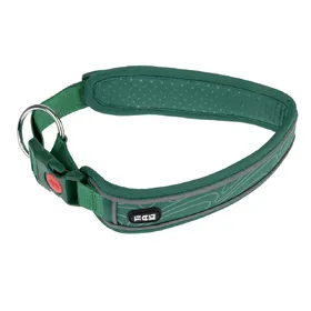 Comparer les prix de Collier TIAKI Soft & Safe, vert pour chien - taille M : tour de cou 45 - 55 cm, l 40 mm