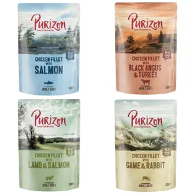 Comparer les prix de Purizon Adult 6 x 300 g pour chien - lot mixte 4 saveurs