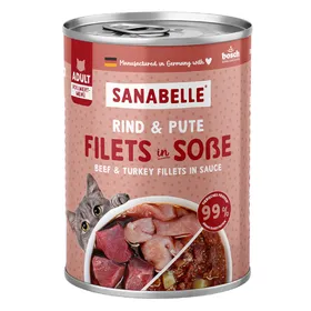 Comparer les prix de Sannabelle viande en sauce 6 x 380 g - Bœuf & dinde
