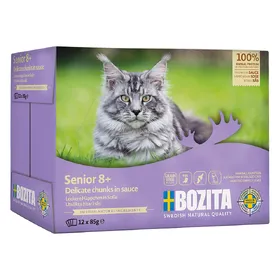 Comparer les prix de 85g Bozita bouchées en sauce senior beaucoup de poulet nourriture pour chat humide