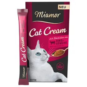 Meilleurs prix pour Miamor Cat Cream Crème au bœuf et aux légumes pour chat - 20 x 15 g